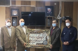 حضور ریاست محترم امور قراردادها و پشتیبانی شرکت سمنگان ترابر ایرانیان